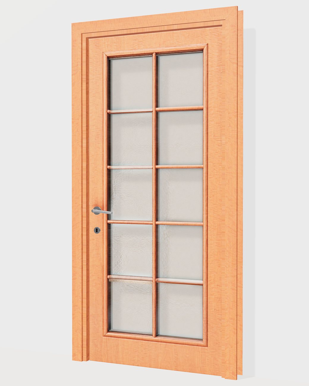 Albalı 10 Şüşəli — 3D modelin 3/4 görünüşü
