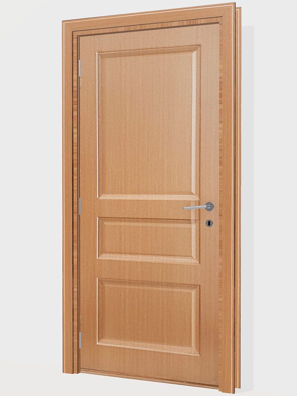 Qoz 3 xonça — 3D modelin ön görünüşü